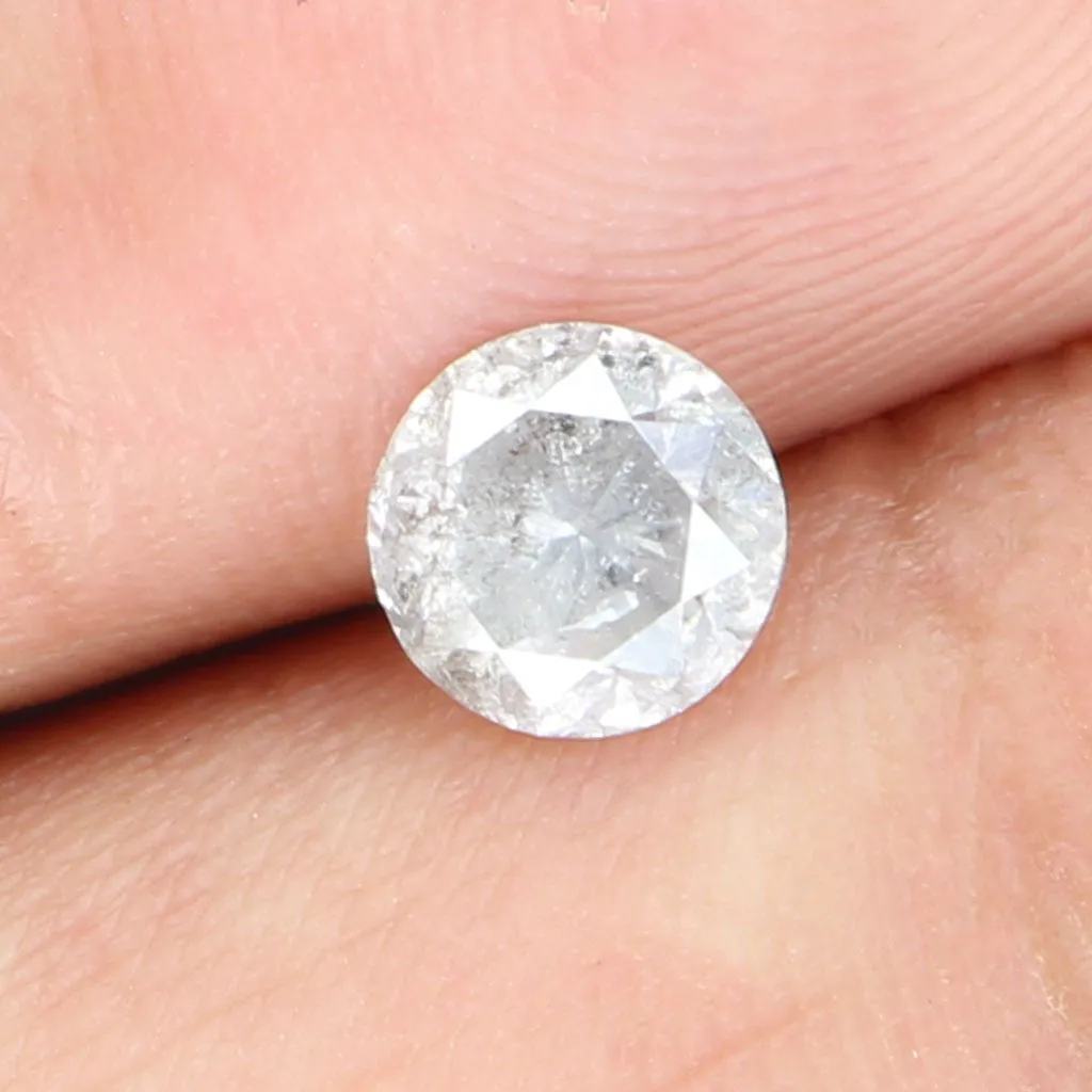 0.80 CT Natural Loose Diamond Round Gray Color 5.65 MM L9069