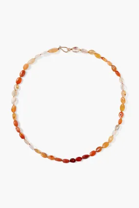 14k Ember Necklace Fire Opal