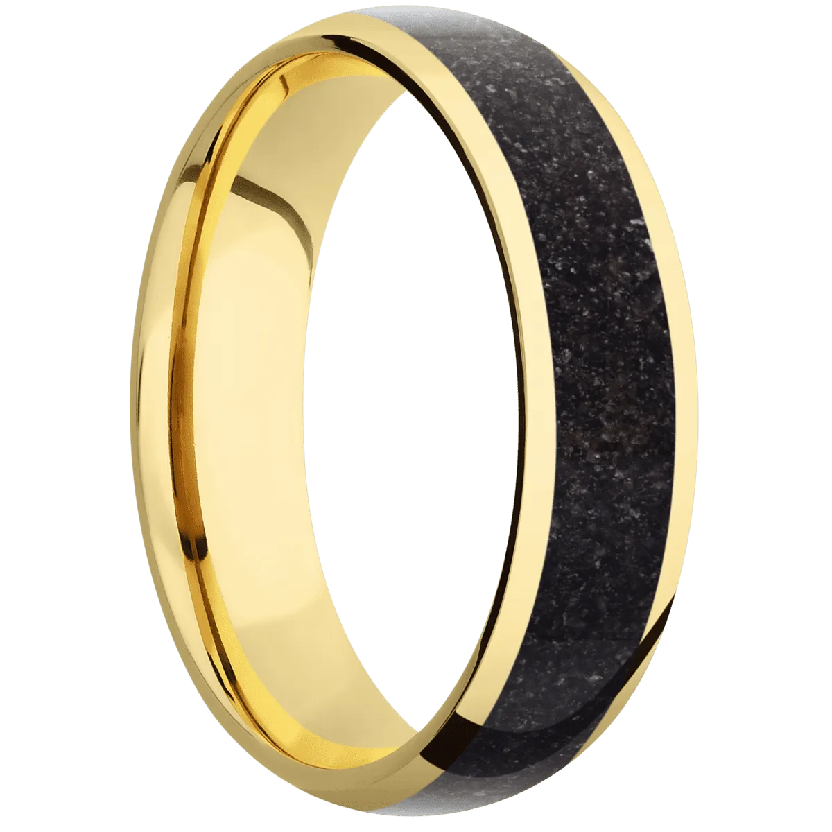 14K Yellow Gold + Polish Finish