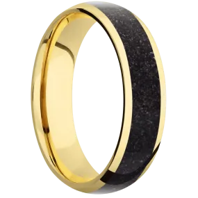 14K Yellow Gold + Polish Finish