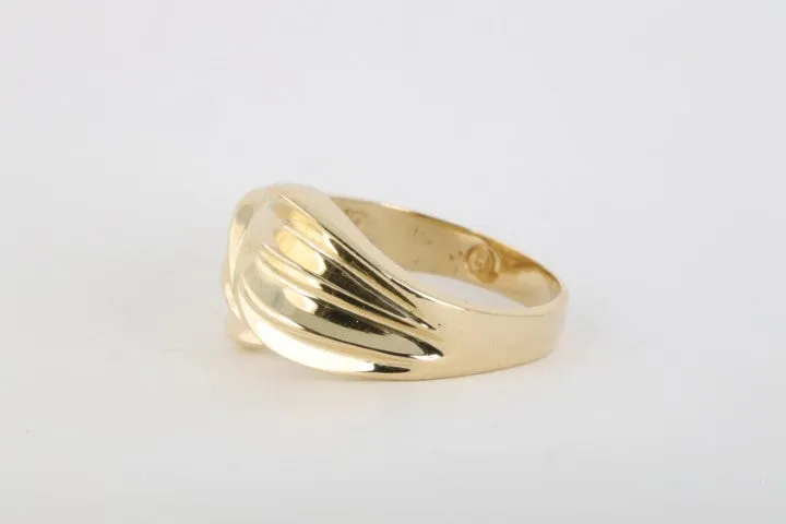 14k Yellow Gold Stylized Fashion Ring Size 8 (6.20g.)