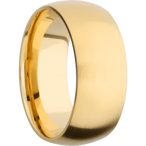 14K Yellow Gold with Satin Finish