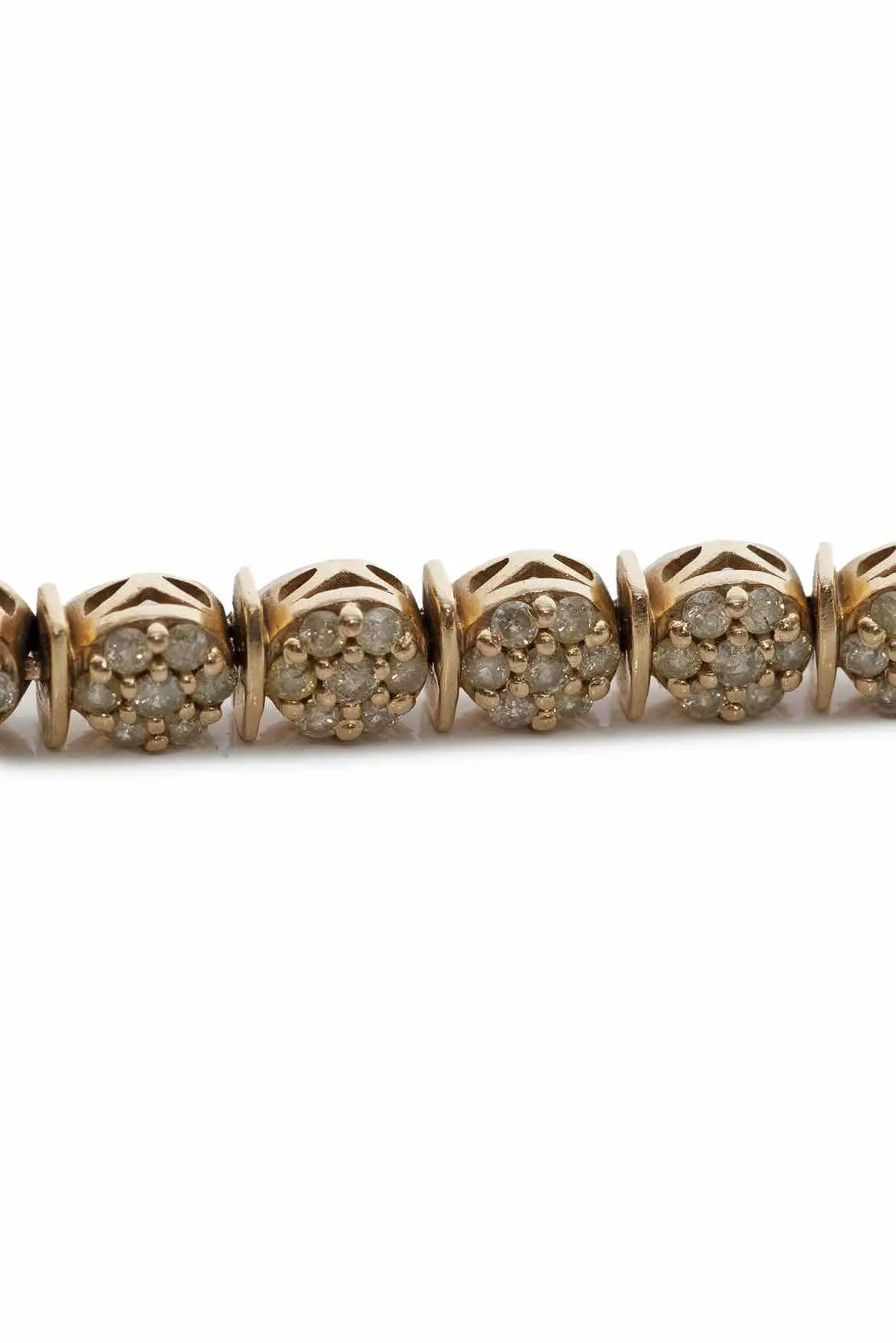 14K Yellow Gold Yellow Diamond Tennis Bracelet