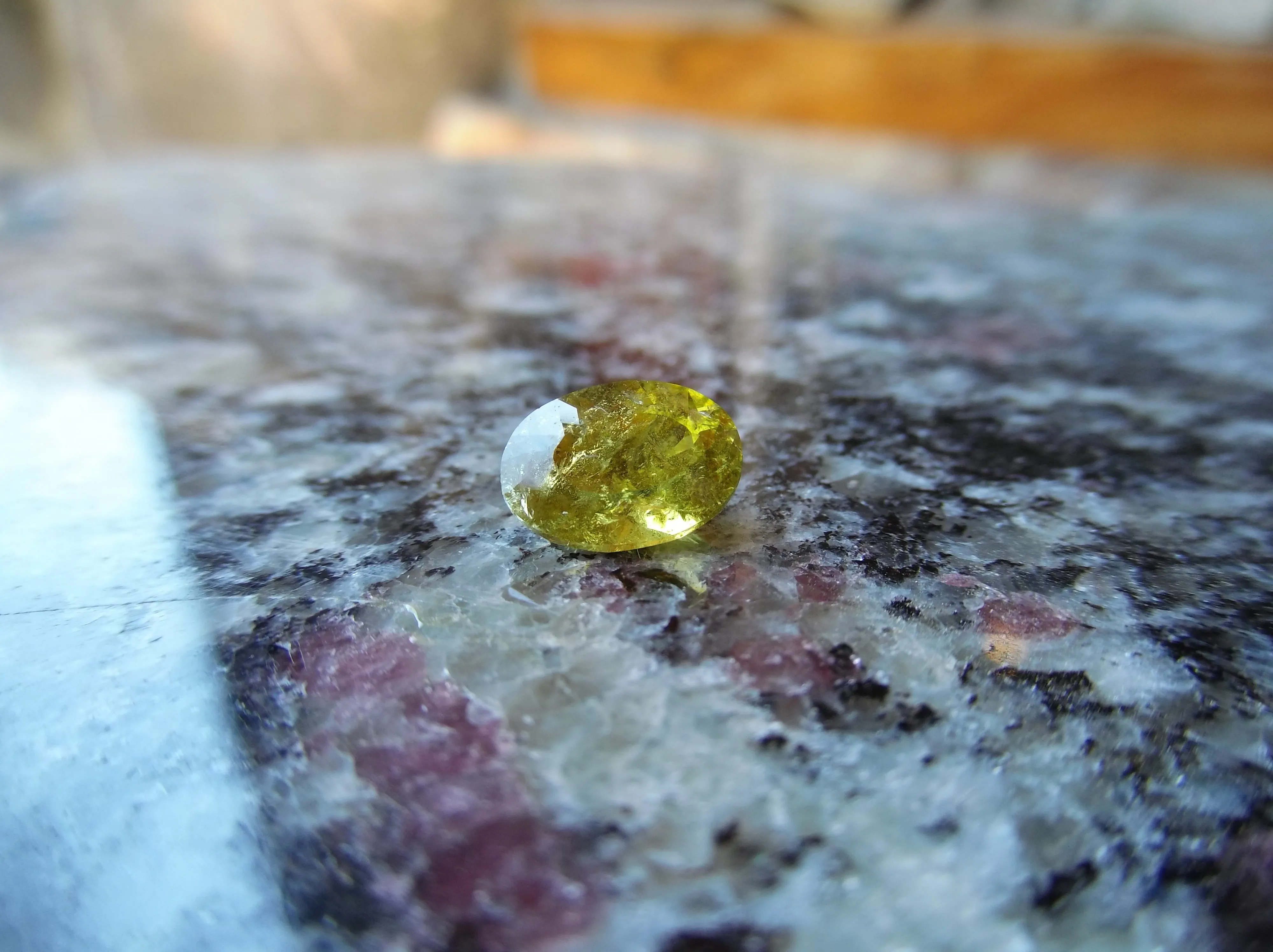 2.17ct MALI GARNET DEEP YELLOW COLOR