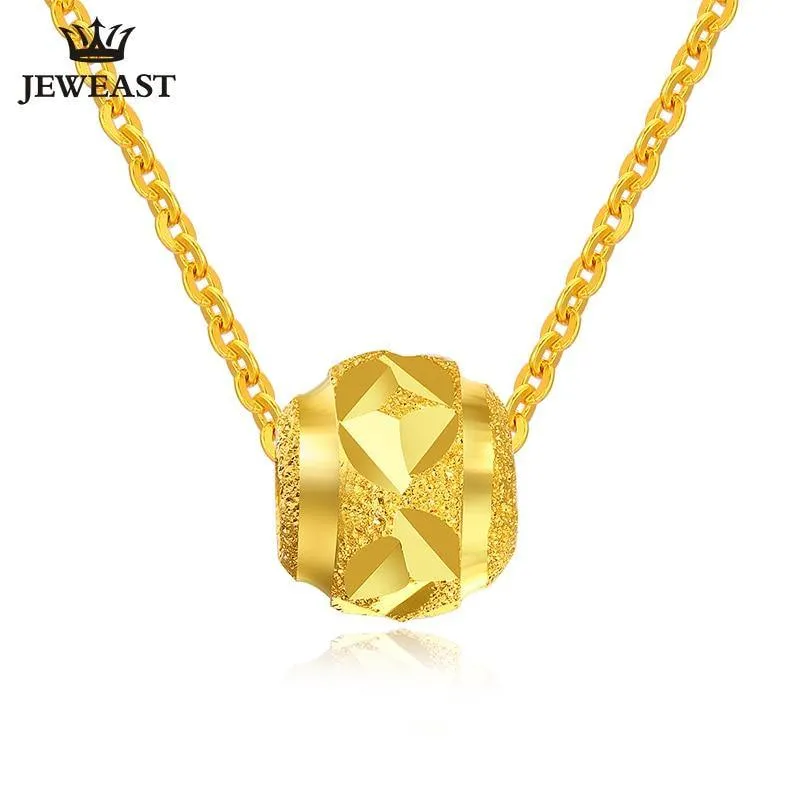 24K Pure Gold Ball Pendant Necklace