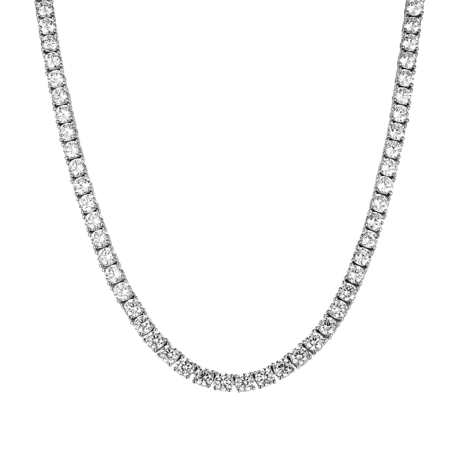 5mm Iced Tennis Chain-White Gold