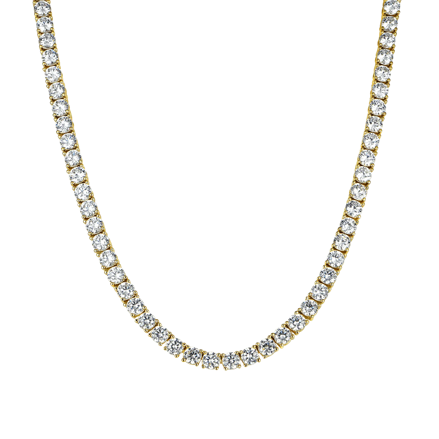 5mm Iced Tennis Chain-White Gold