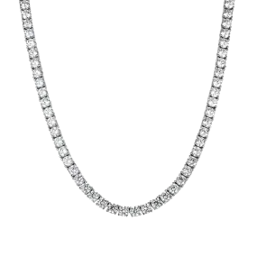 5mm Iced Tennis Chain-White Gold