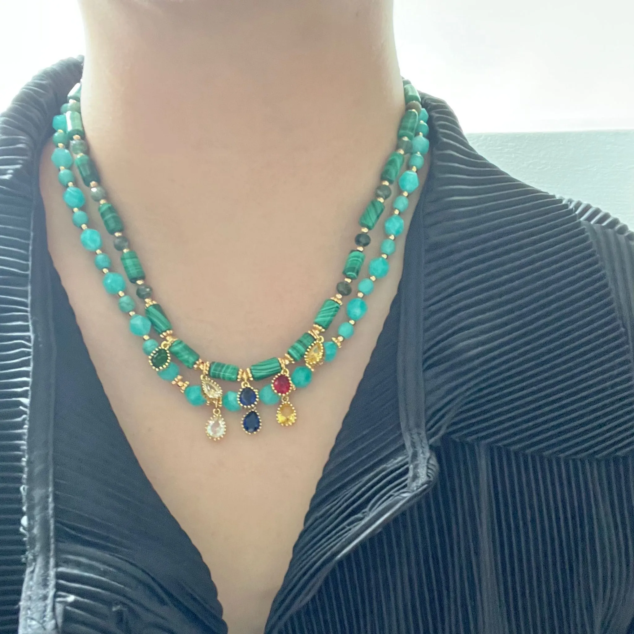 Amazonite & Turquoise Necklace