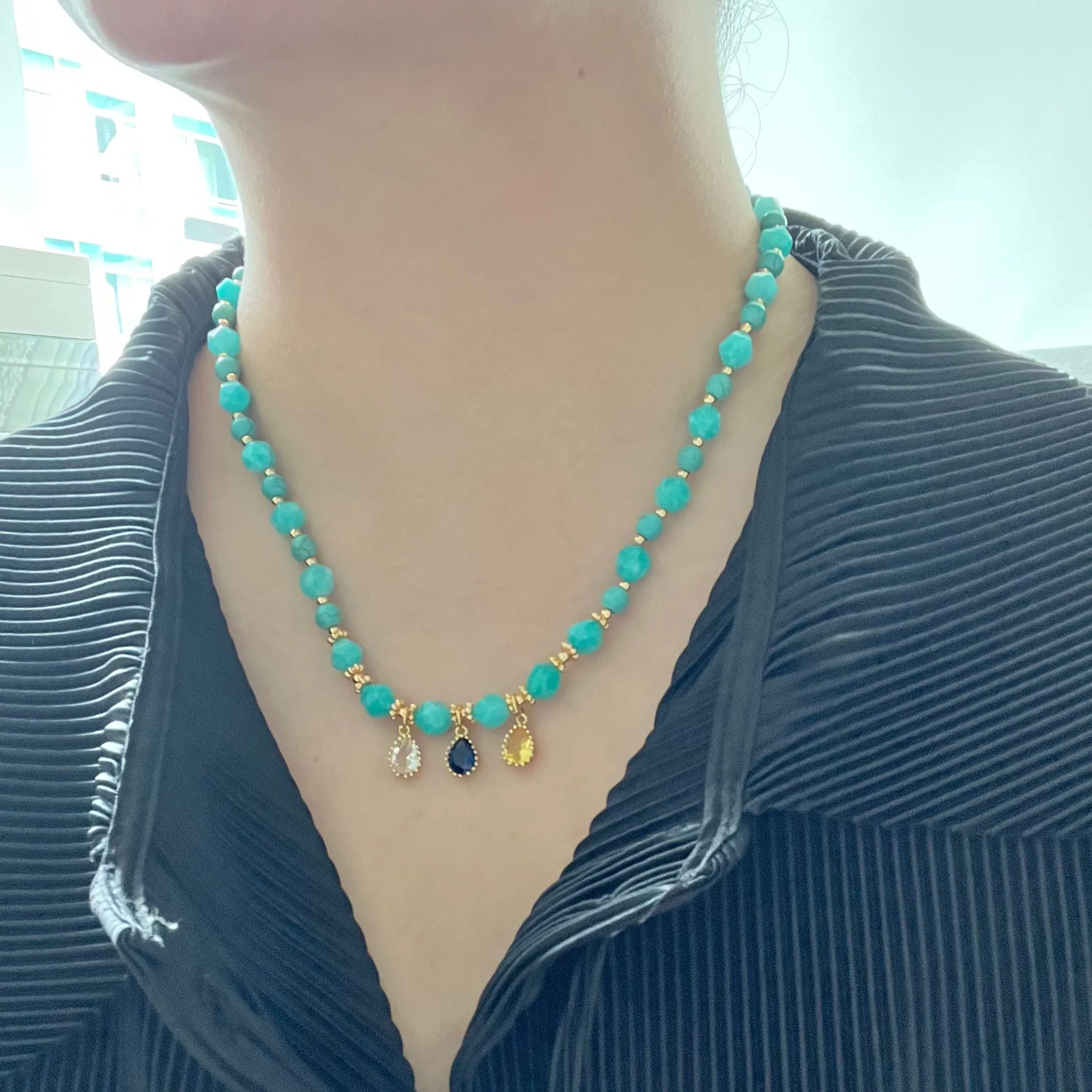 Amazonite & Turquoise Necklace