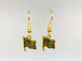 American Flag Earrings Patriot Jewelry