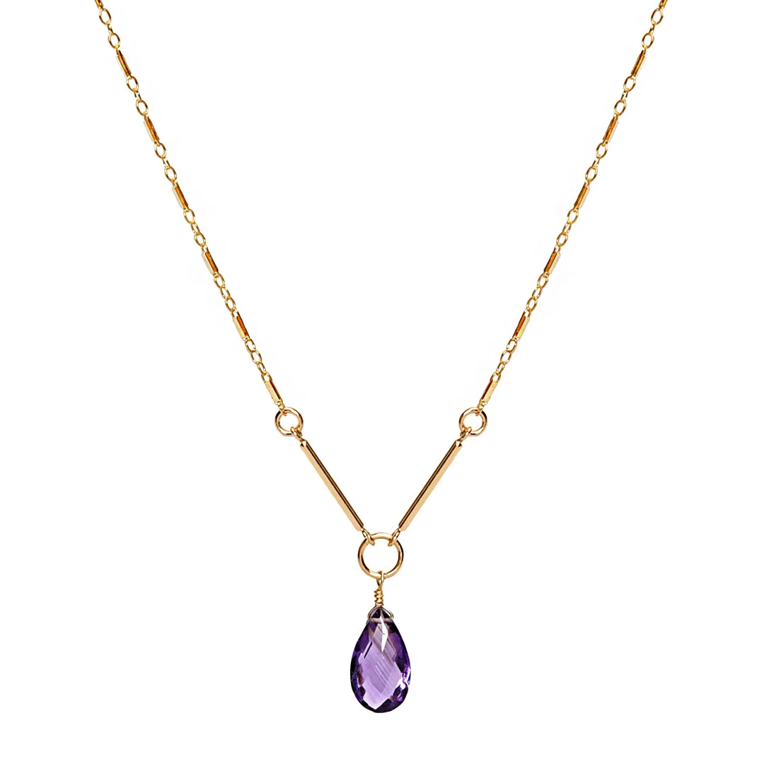 Amethyst Bar Pendant