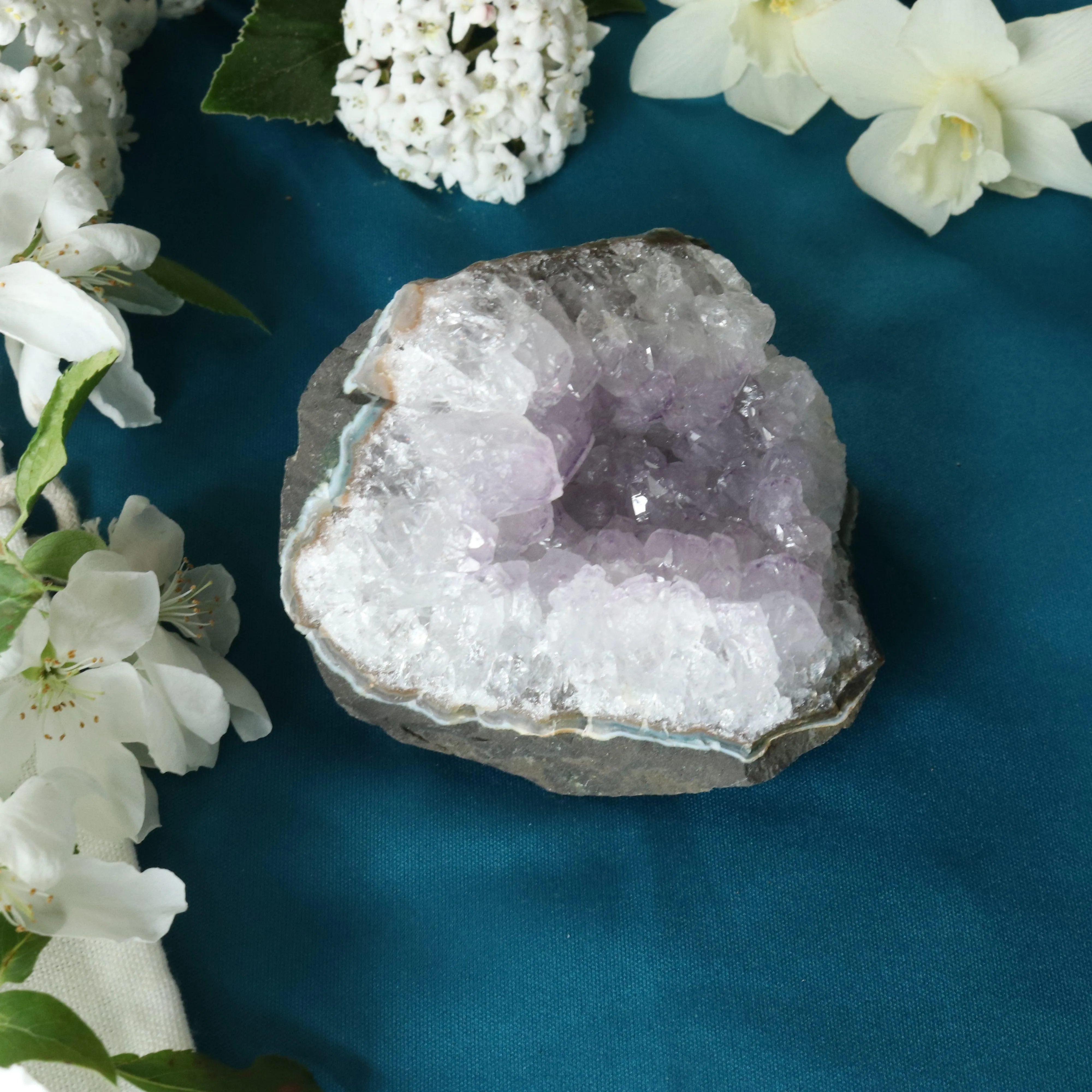 Amethyst Cluster Geode ~ Soft Purple with Healing Energy