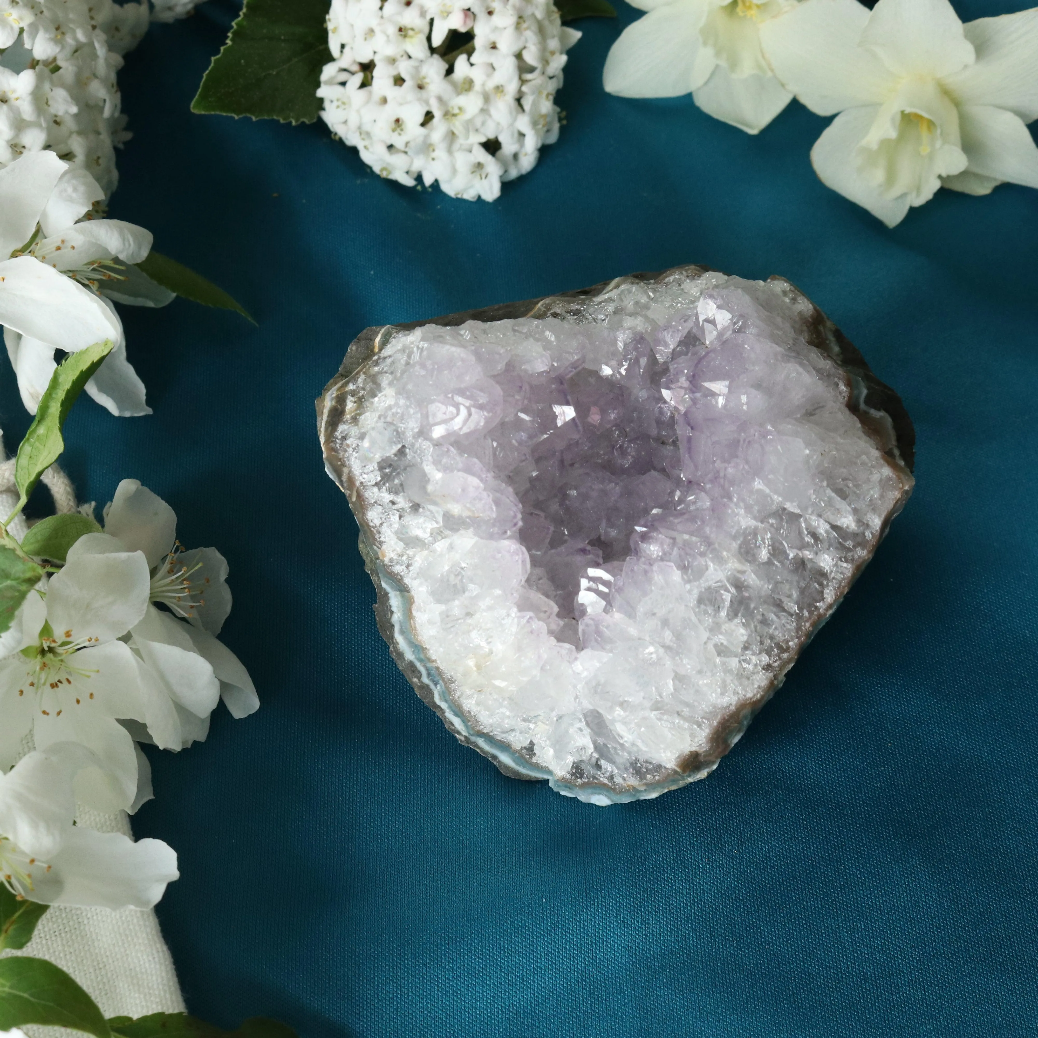 Amethyst Cluster Geode ~ Soft Purple with Healing Energy