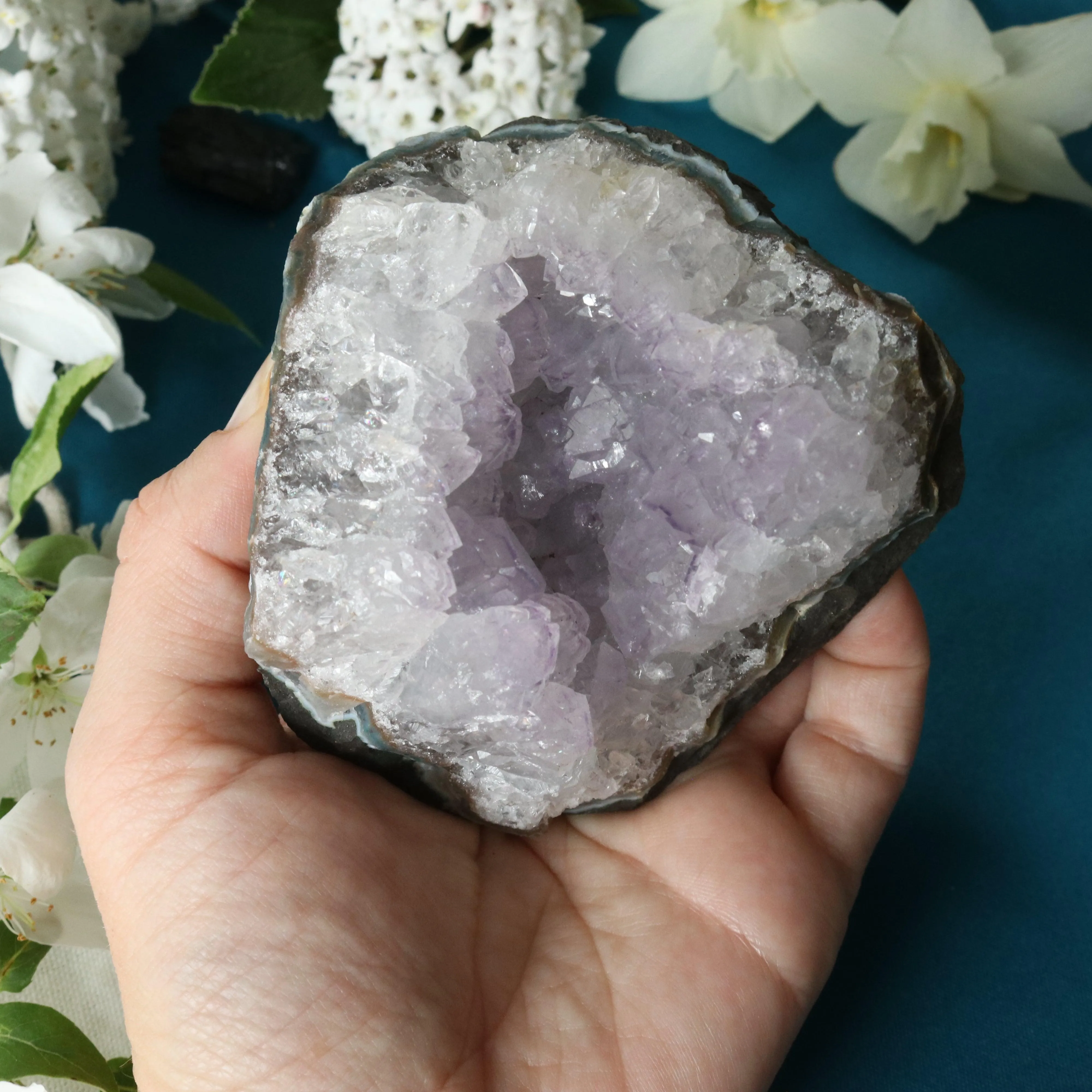 Amethyst Cluster Geode ~ Soft Purple with Healing Energy