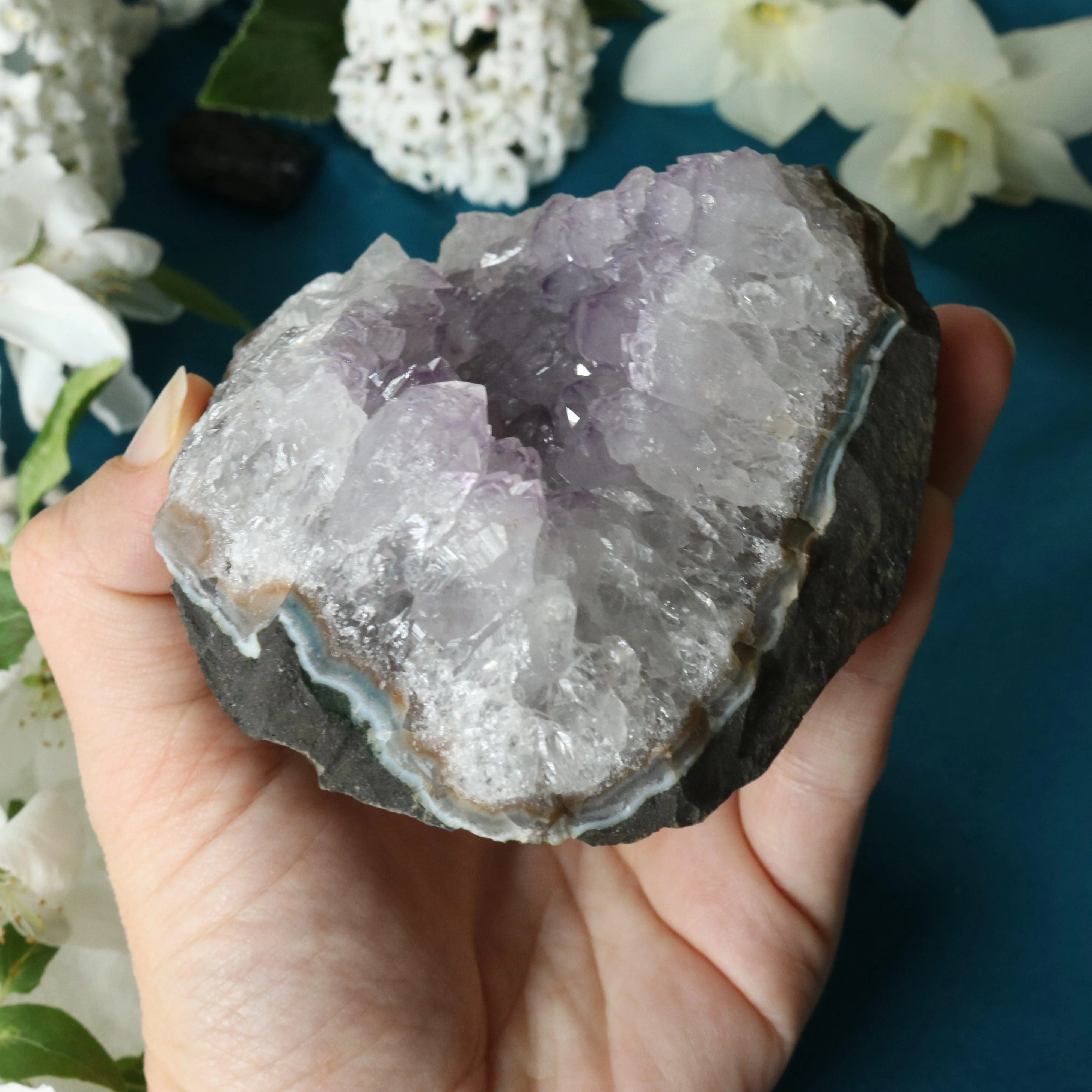 Amethyst Cluster Geode ~ Soft Purple with Healing Energy