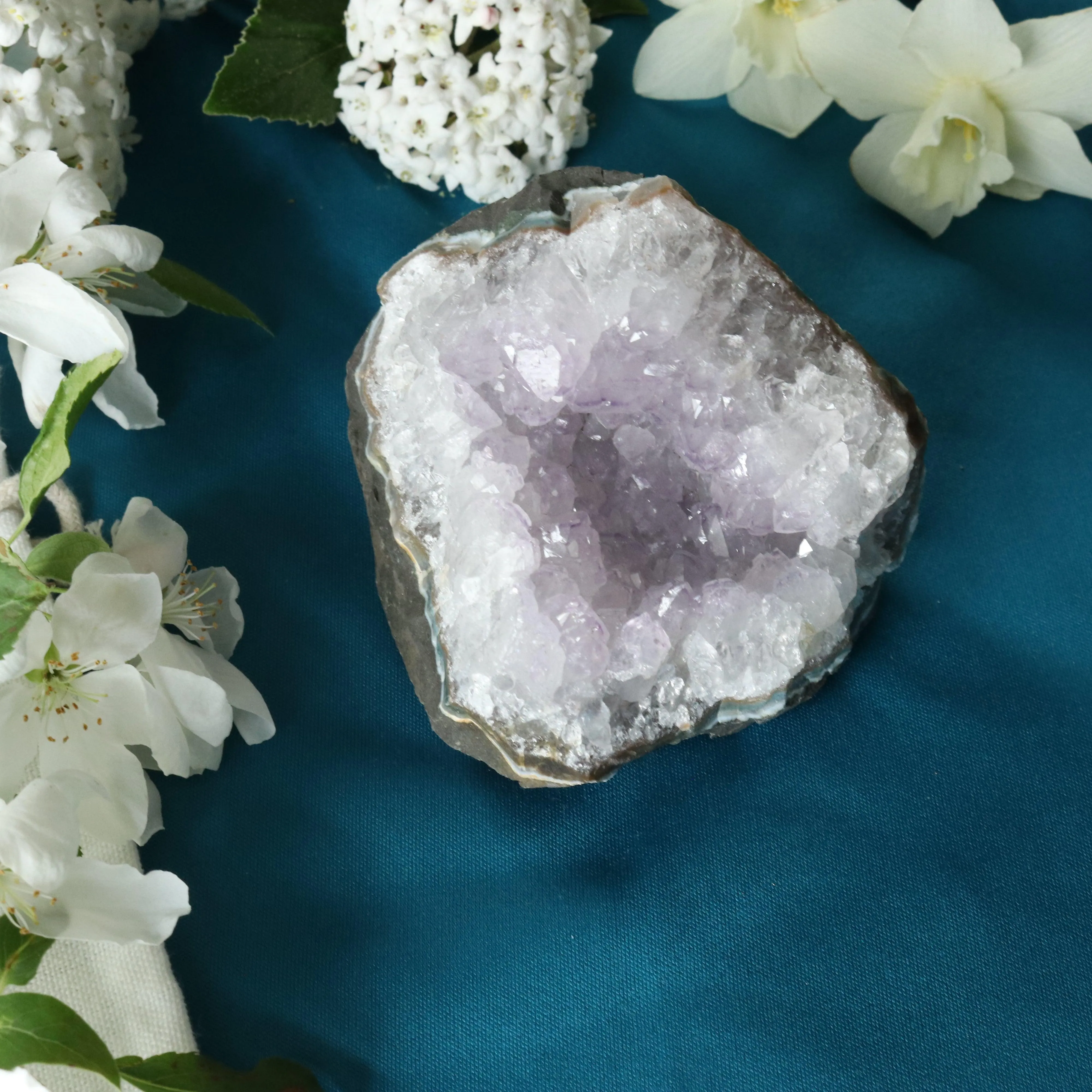 Amethyst Cluster Geode ~ Soft Purple with Healing Energy