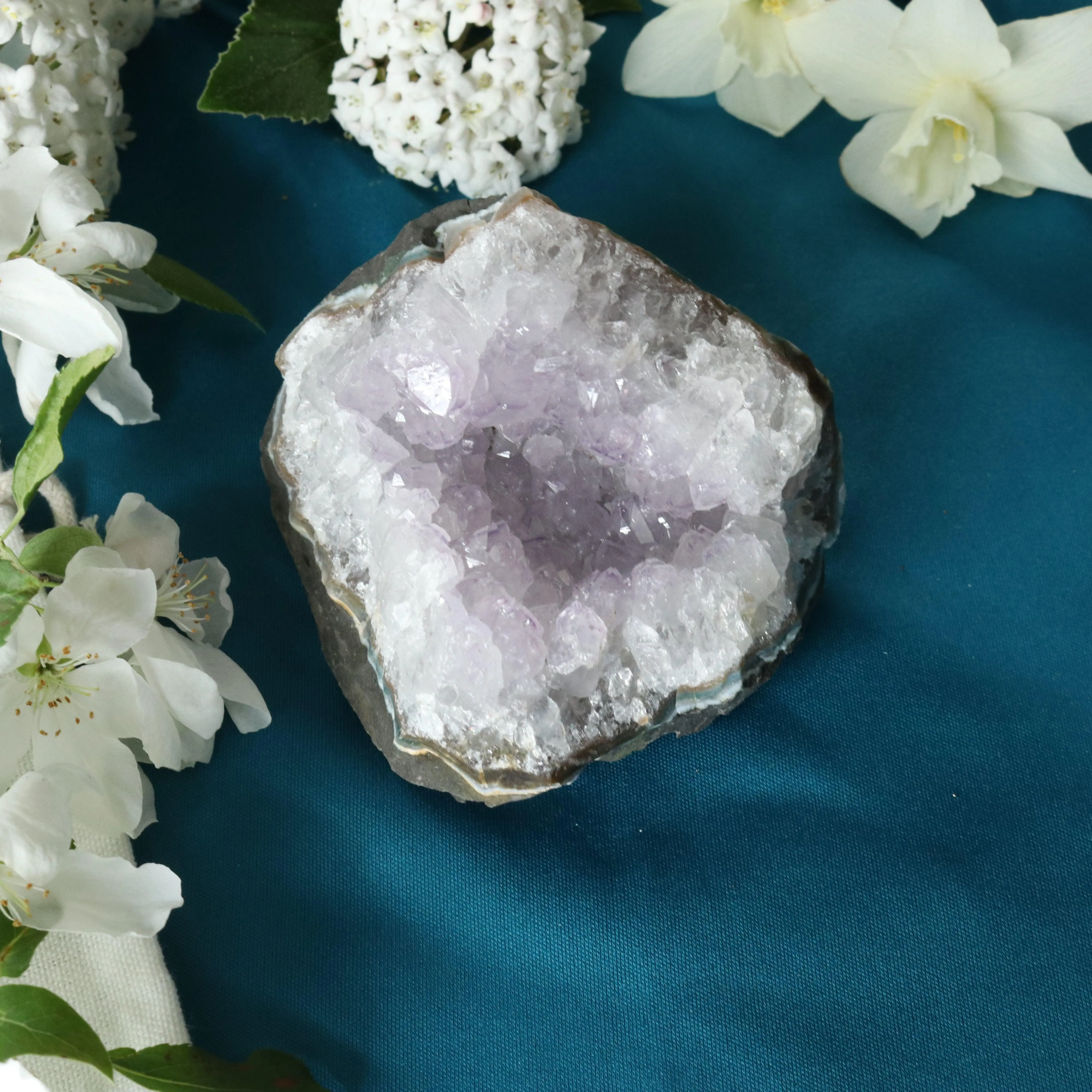 Amethyst Cluster Geode ~ Soft Purple with Healing Energy