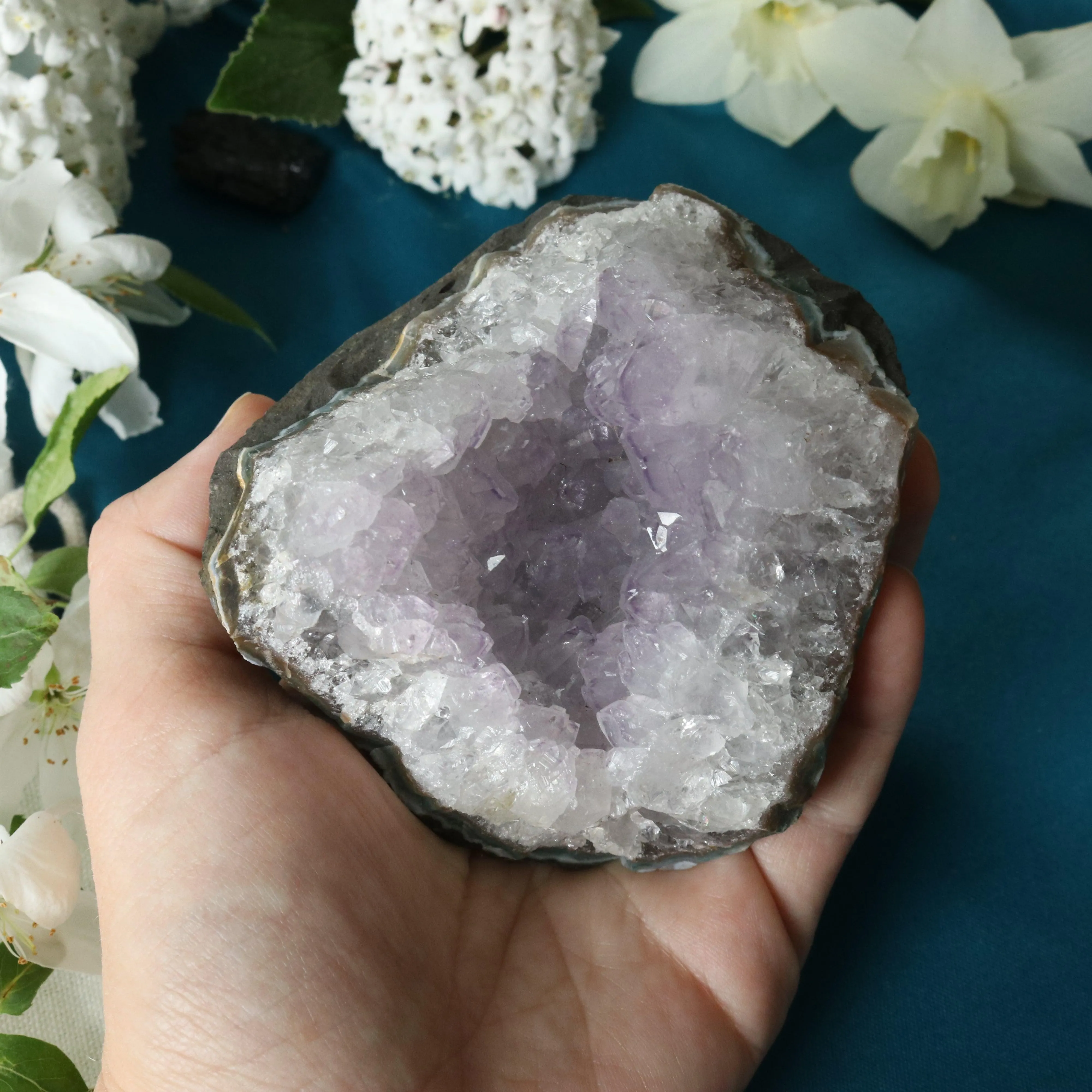 Amethyst Cluster Geode ~ Soft Purple with Healing Energy