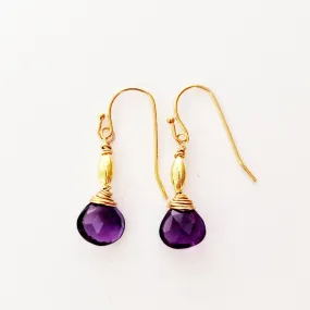 Amethyst Drop Earrings