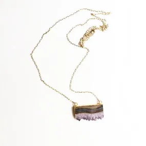 Amethyst Slice Necklace