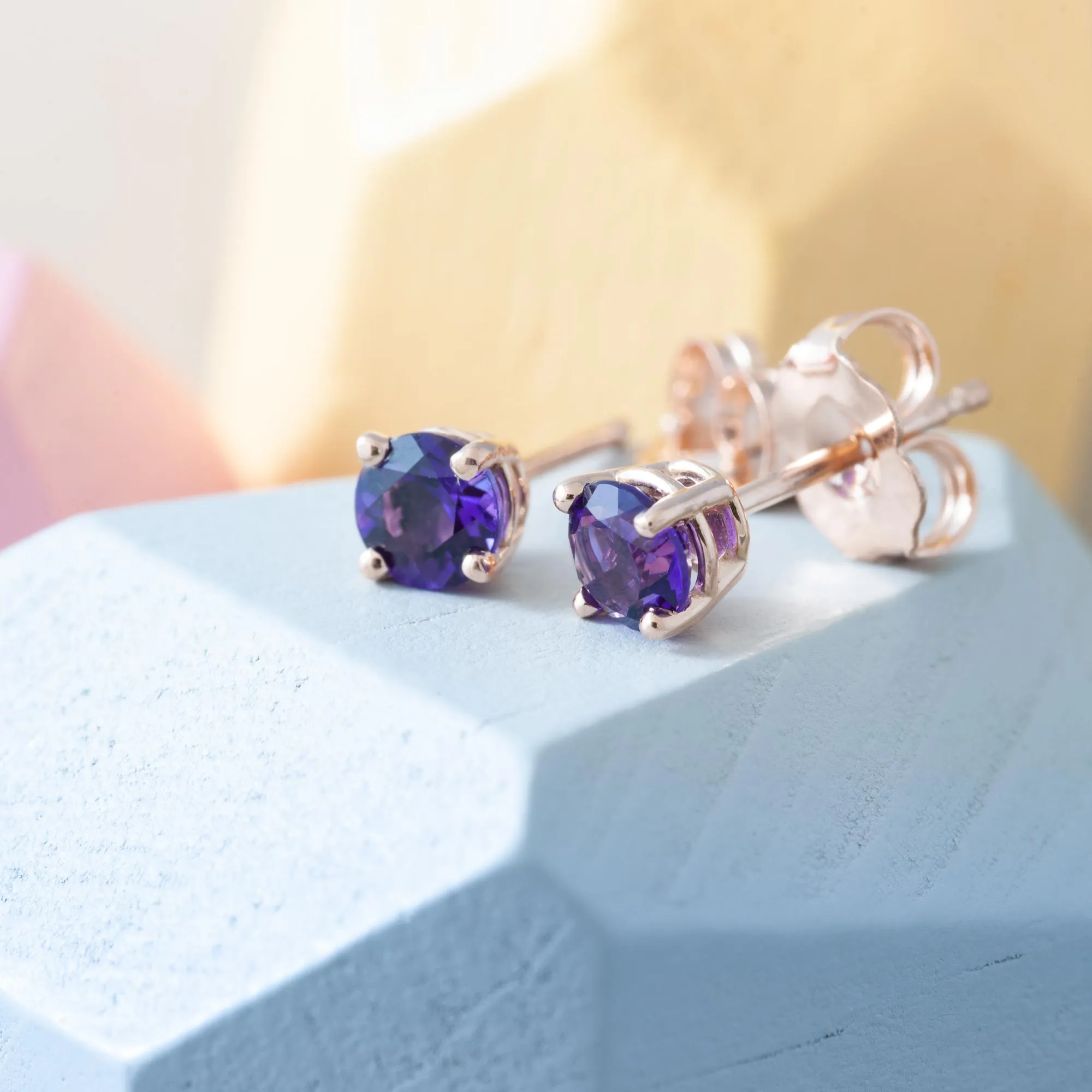 Amethyst Studs