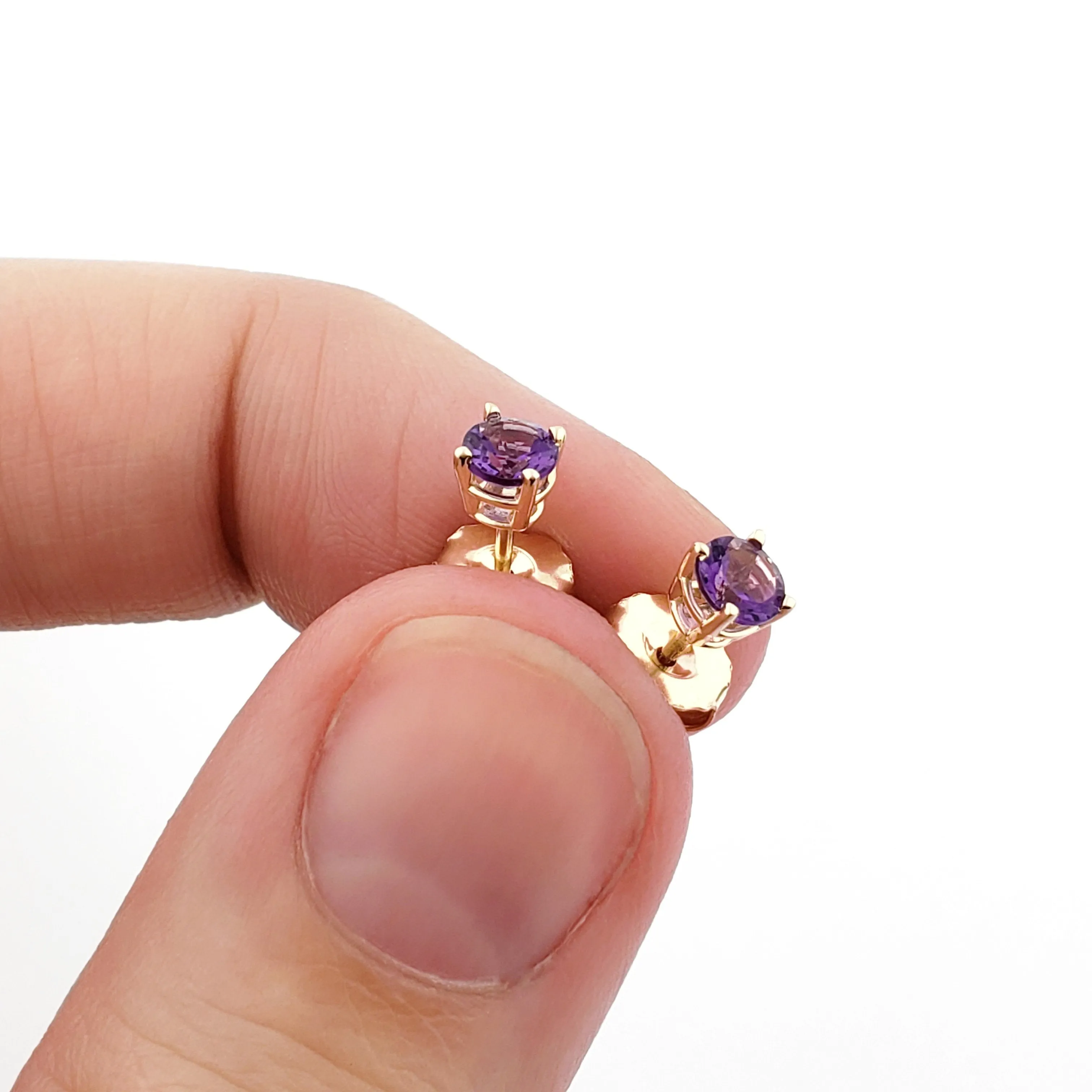 Amethyst Studs