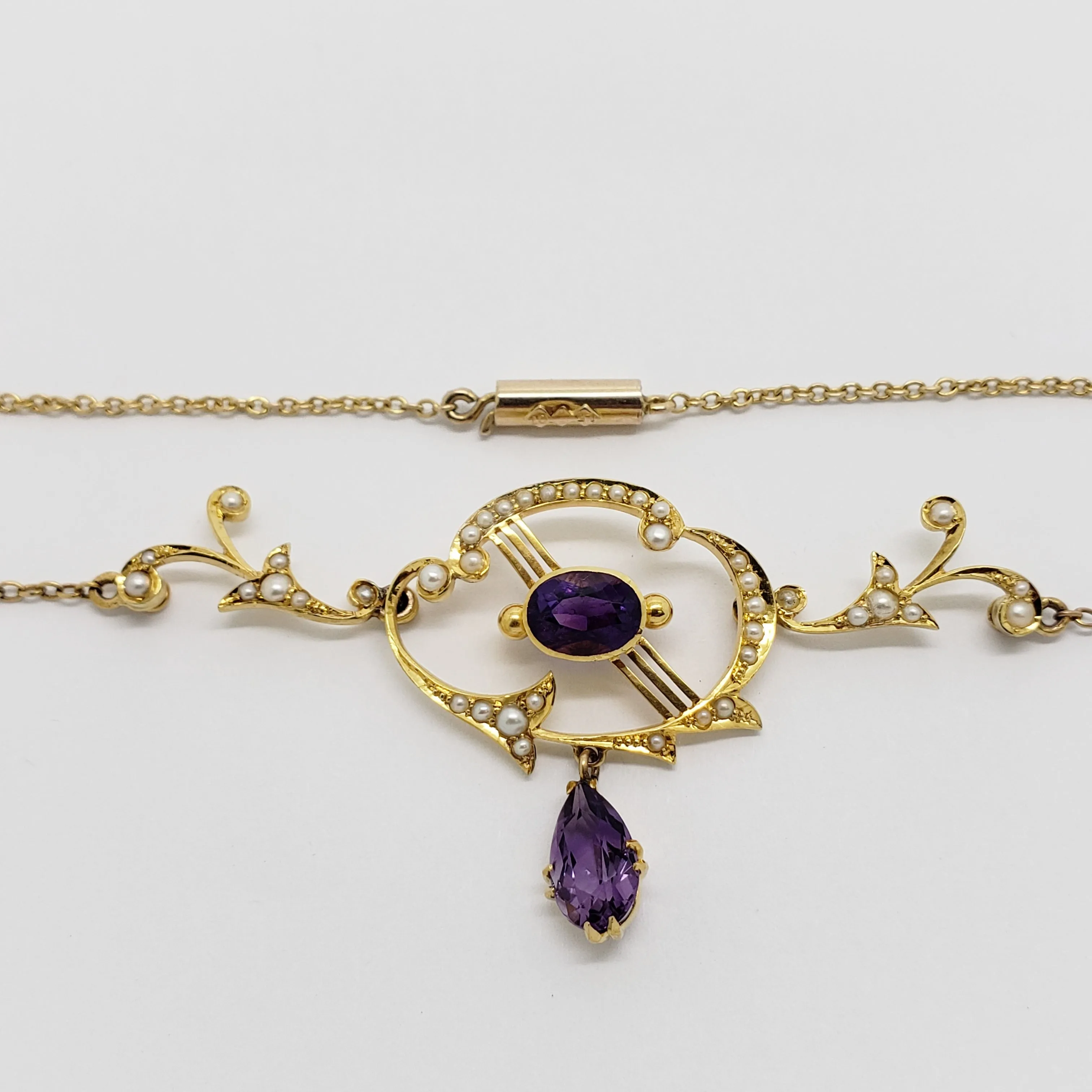 Antique Amethyst Lavalier