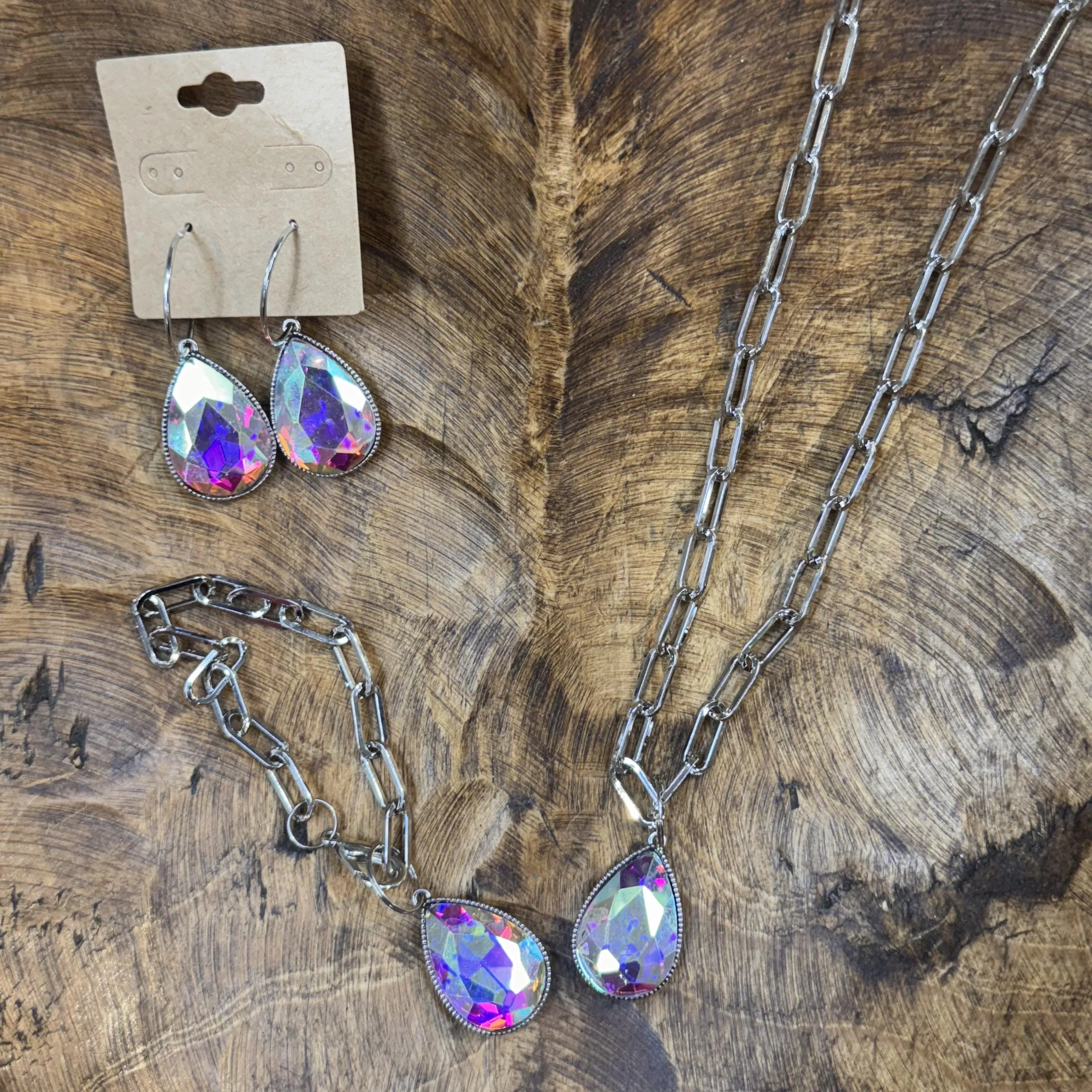 ATG AB Teardrop Jewelry Set