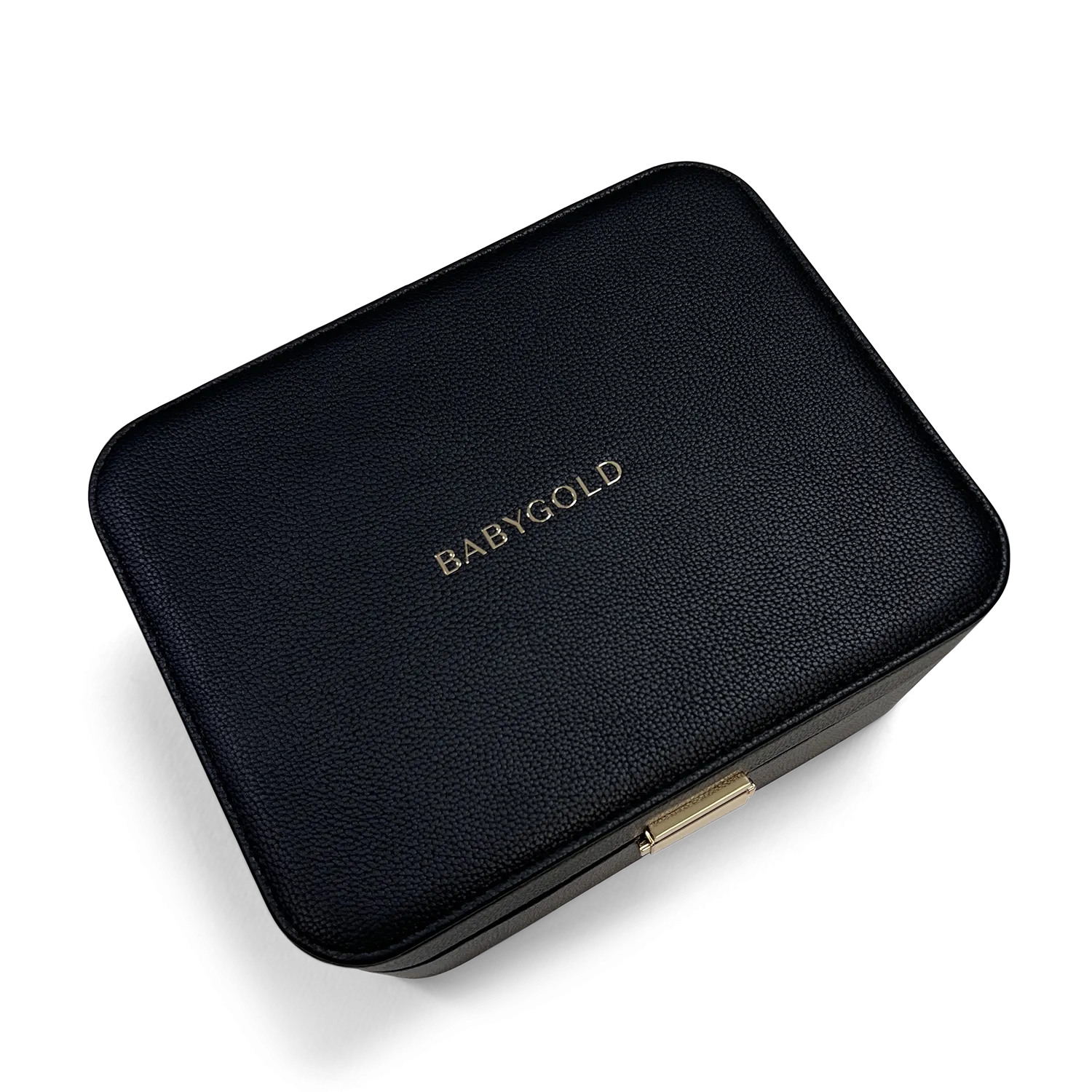 Baby Gold Black Jewelry Case