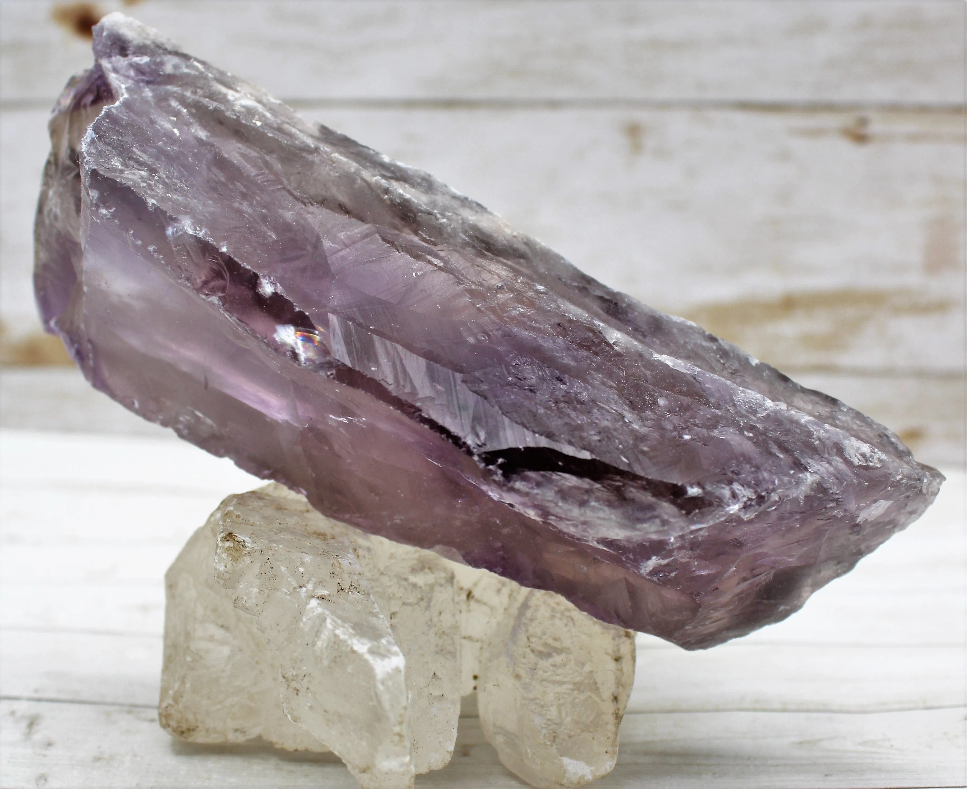 Bahai Natural Amethyst Wand