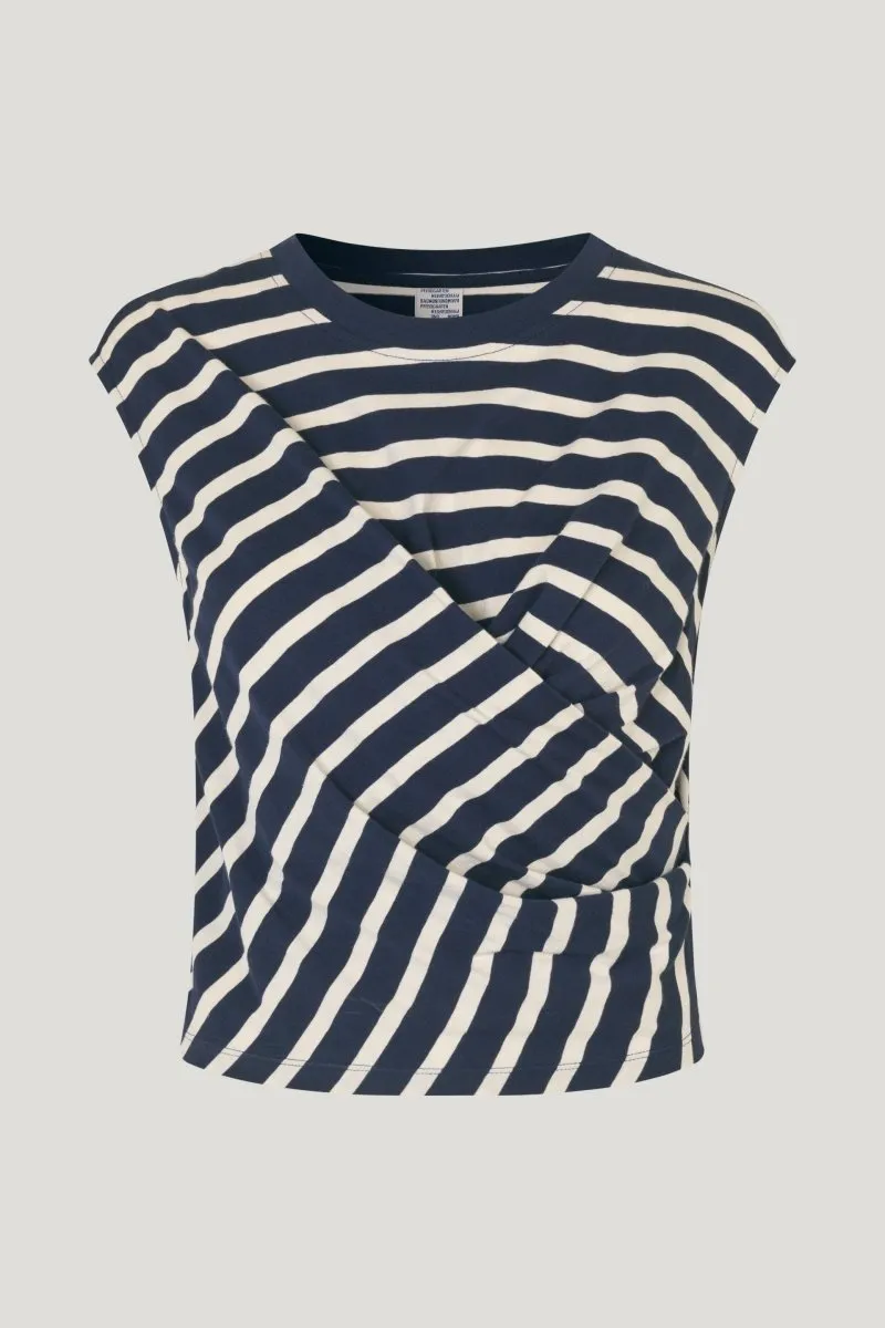 Baum Blue Sailor Stripe Top JALIYAH