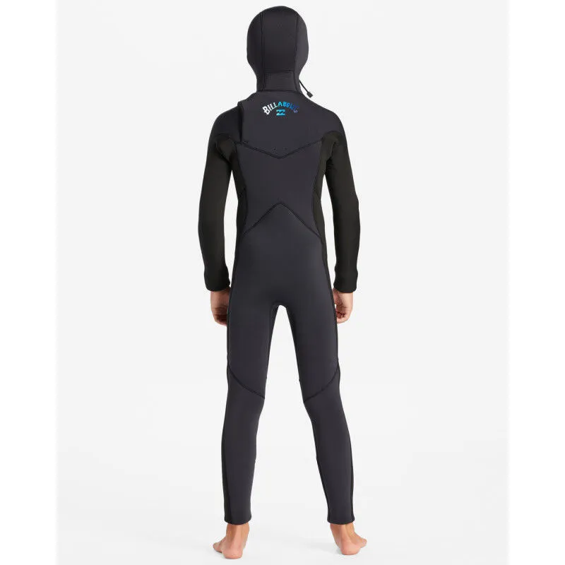 Billabong  5/4 mm Absolute Chest Zip Hooded - Mute da surf - Bambino