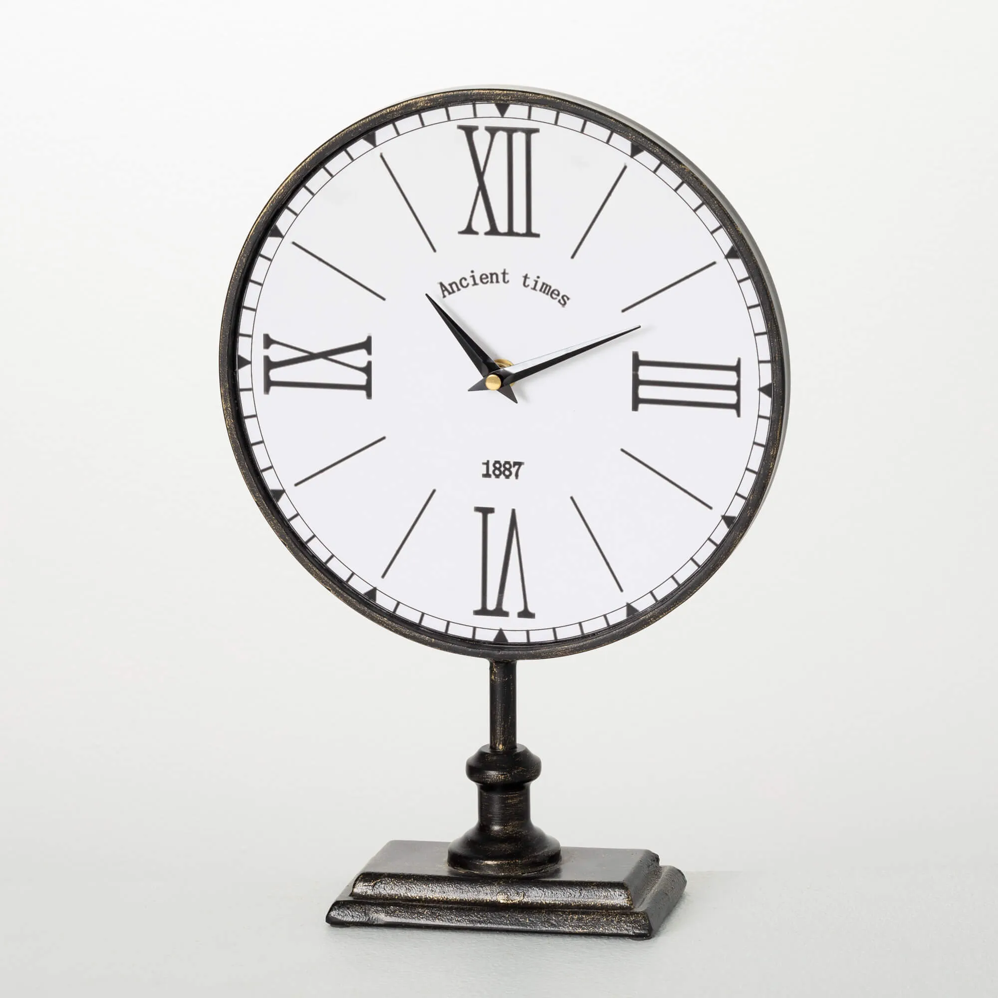 Black Antique Desk Clock