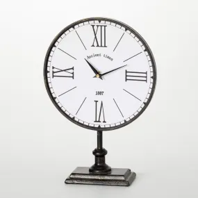 Black Antique Desk Clock