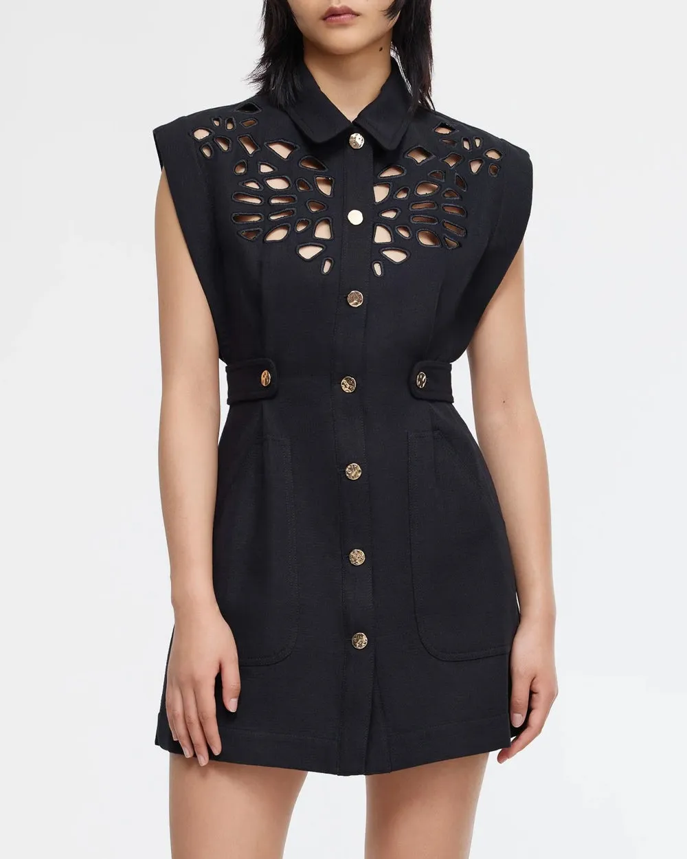 Black Delacourt Mini Dress