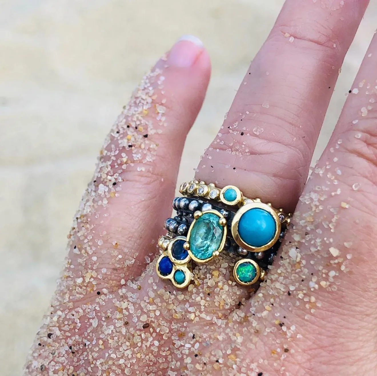 BOHEME CHLOE TURQUOISE DIAMOND ETERNITY rts