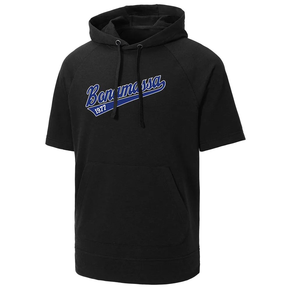 BonaBaseball Tri-Blend Short Sleeve Hooded Pullover (Men)