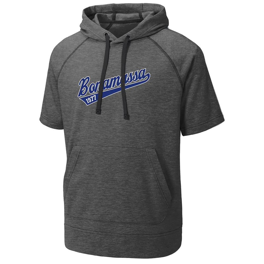 BonaBaseball Tri-Blend Short Sleeve Hooded Pullover (Men)