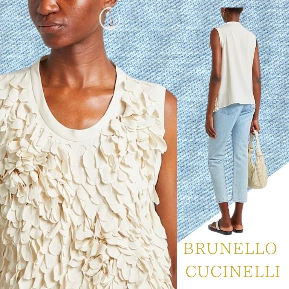 BRUNELLO CUCINELLI  |Silk Sleeveless Tanks & Camisoles