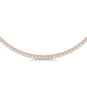 Callie Lab Grown Diamond Tennis Collier   (6.00 Carat) -14K Rose Gold