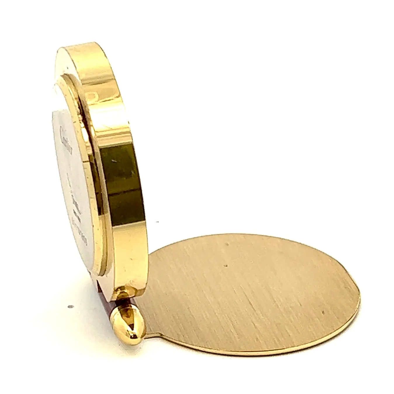 CARTIER Quartz 53mm 18K Yellow Gold Clock Watch