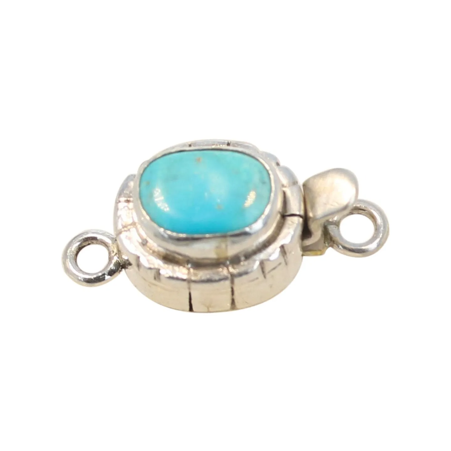 Castle Dome Turquoise Sterling Clasp Southwest Style