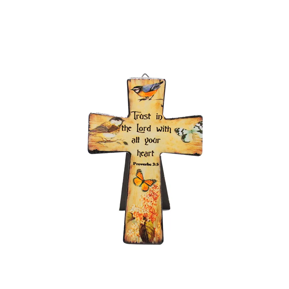 Ceramic Table/wall Inspirational Cross - 4 designs - 21cm