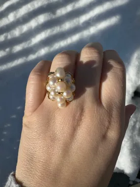 Cluster Pearl Ring