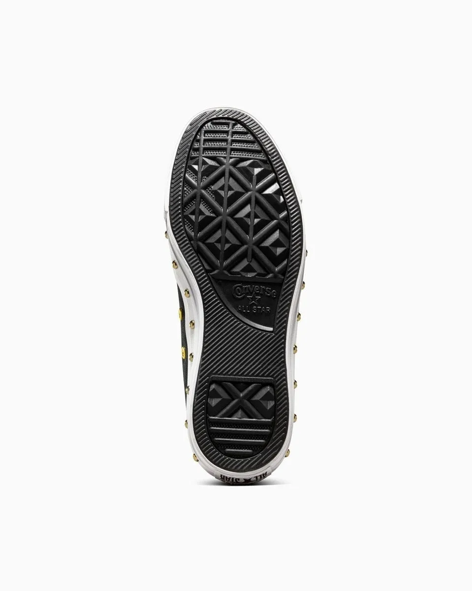 CONNVERSE WOMEN'S ALL STAR STAR STUD BLACK/GOLD SHOES