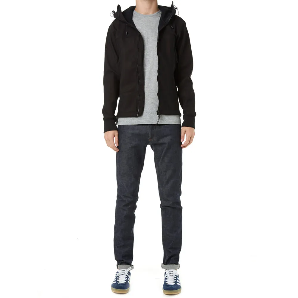 C.P. Company Soft Shell Hooded Zip Through SweatBlack