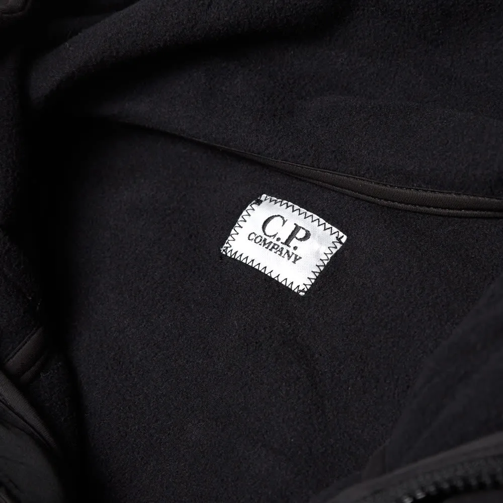 C.P. Company Soft Shell Hooded Zip Through SweatBlack