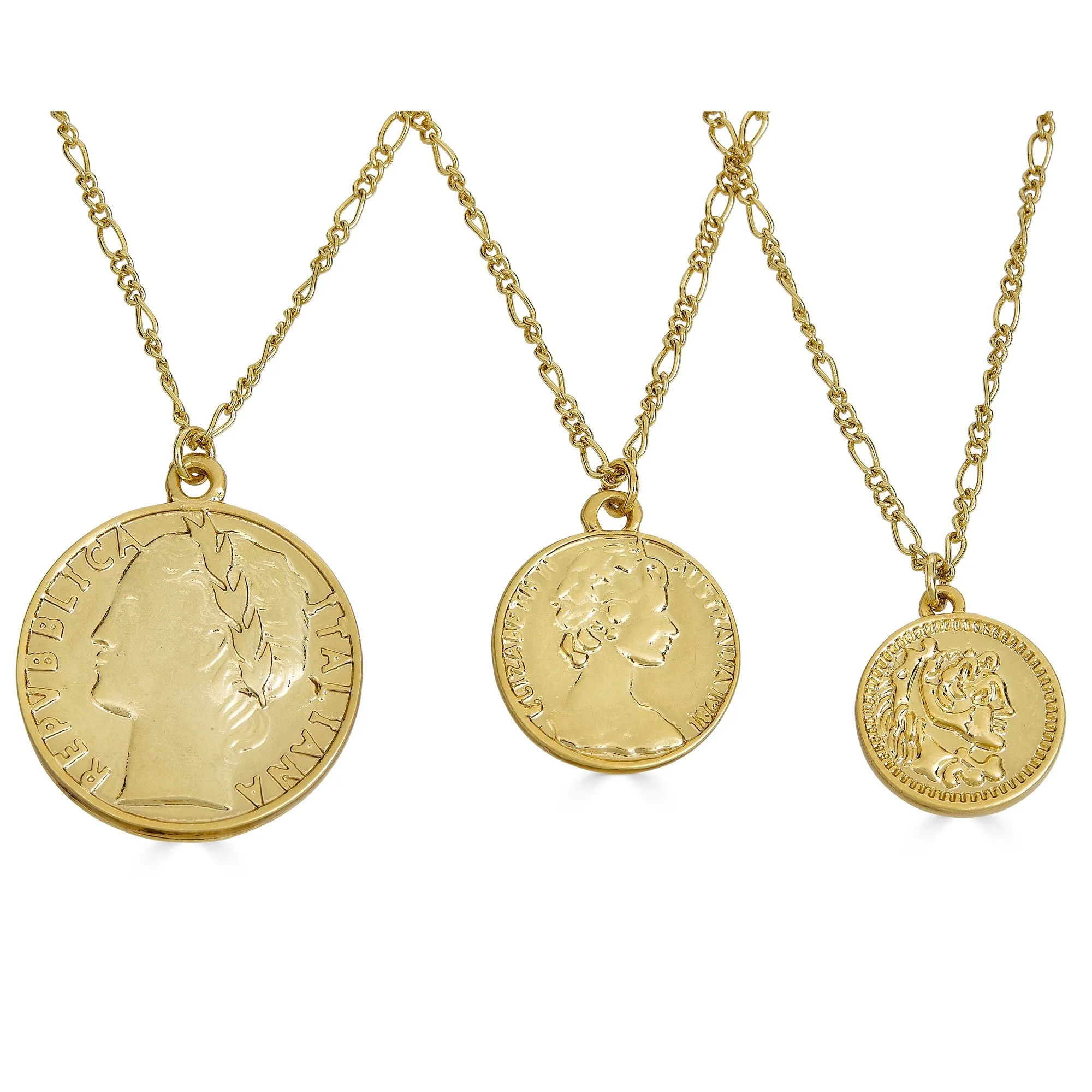 Cyndi Coin Necklace Large Luxury Jewelry | Millo