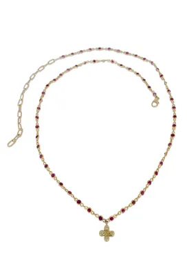 Dainty Ruby Necklace- Special order